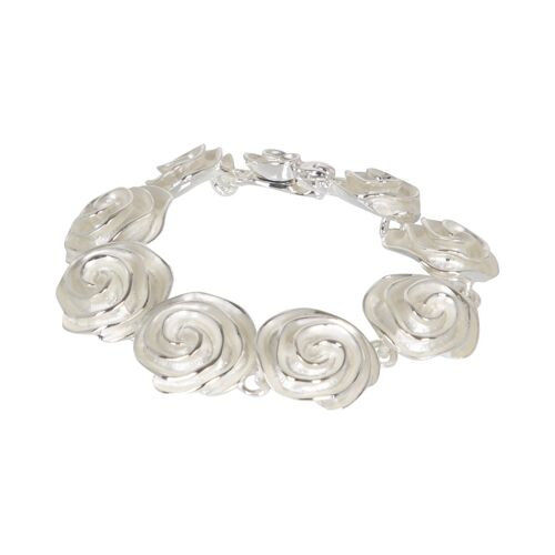 Monet Silver Hand Painted Floral Elasticated Bracelet DB1578S