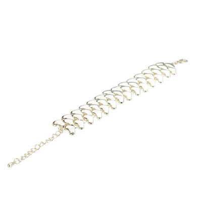 Sweetheart Base Alloy Clasp Bracelet DB1195G