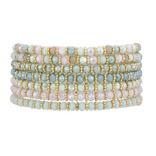 Venus Base Alloy Crystal Elasticated Bracelet DB1927C