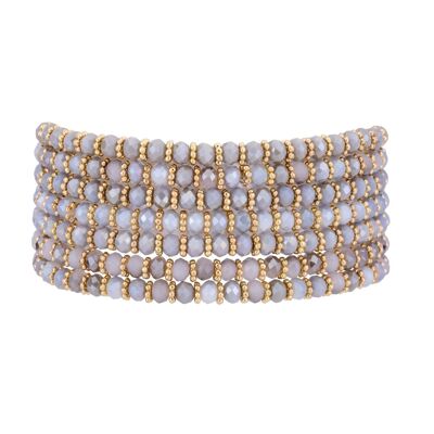 Venus Base Alloy Crystal Elasticated Bracelet DB1927M