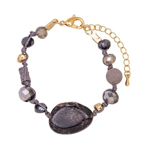 Venus Base Alloy semi-Precious Stone Crystal Clasp Bracelet DB1895N