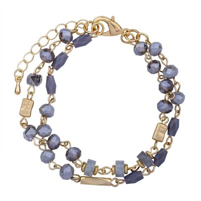 Pulsera con cierre de cristal y piedra semipreciosa de aleación con base de Venus DB1897C