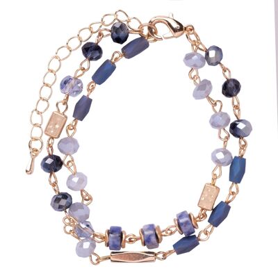 Pulsera con cierre de cristal y piedra semipreciosa de aleación con base de Venus DB1897H