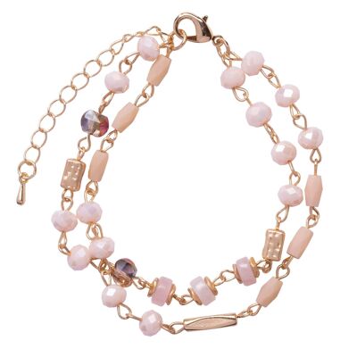 Pulsera con cierre de cristal y piedra semipreciosa de aleación con base de Venus DB1897N