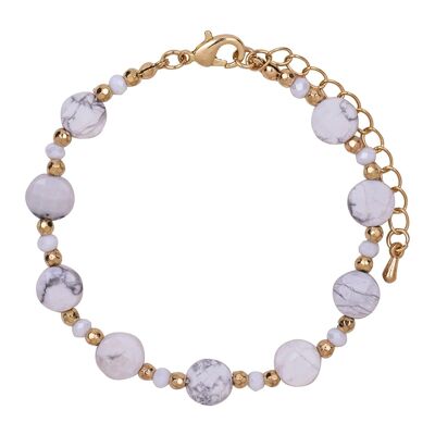 Pulsera con cierre de cristal y piedra semipreciosa de aleación con base de Venus DB1993E