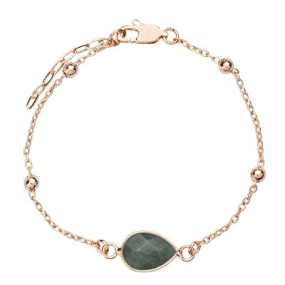 Pulsera con cierre de cristal y piedra semipreciosa de aleación con base de Venus DB2045C