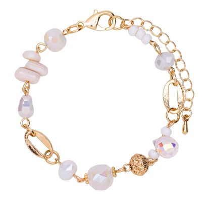 Venus pulsera con cierre de cristal y piedra semipreciosa DB1991B