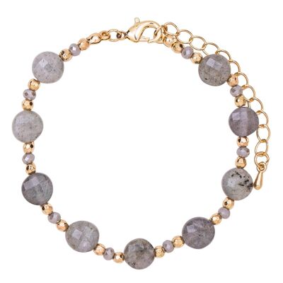 Venus pulsera con cierre de cristal y piedra semipreciosa DB1993C