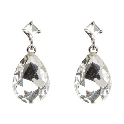 Pendientes Elizabeth Silver Crystal Classic Post DE0547A