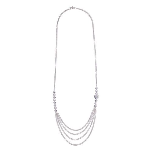 Eternal Heart Multi Row Contemporary Long Necklace DN1440A