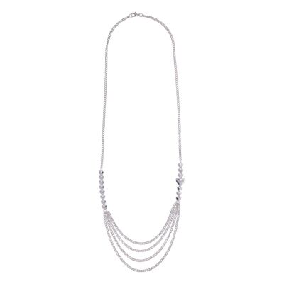 Collana lunga contemporanea multi fila cuore eterno DN1440A