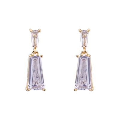 Boucles d'oreilles Geo Cubic Zirconia Post DE0504K