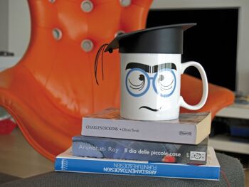 Tasse Jumbo en Porcellana con Cappello en Silicone "NERD" 2