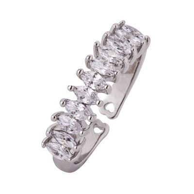 Kylie Base Alloy Cubic Zirconia Open Ring DR0460R
