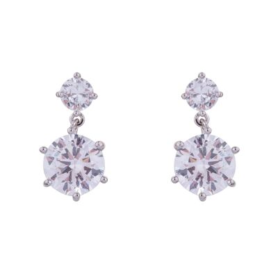 Kylie Base Alloy Cubic Zirconia Post Earrings DE0443R