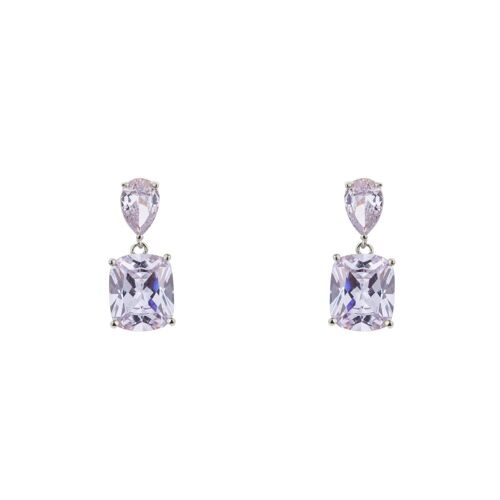 Kylie Base Alloy Cubic Zirconia Post Earrings DE0498R