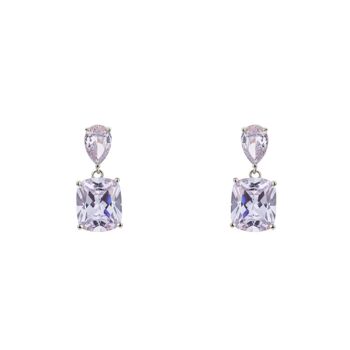 Kylie Base Alliage Cubic Zirconia Post Boucles d'oreilles DE0498R