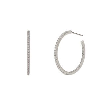 Kylie Base Alliage Cubic Zirconia Post Boucles d'oreilles DE0713R