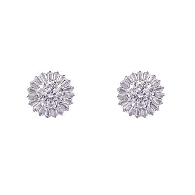 Kylie Base Alloy Cubic Zirconia Stud Earrings DE0135R