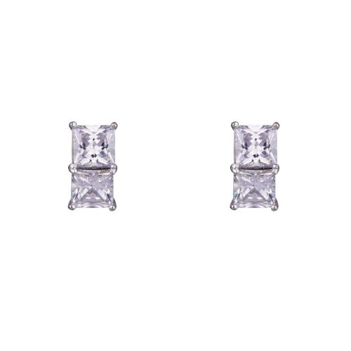 Kylie Base Alloy Cubic Zirconia Stud Earrings DE0308R