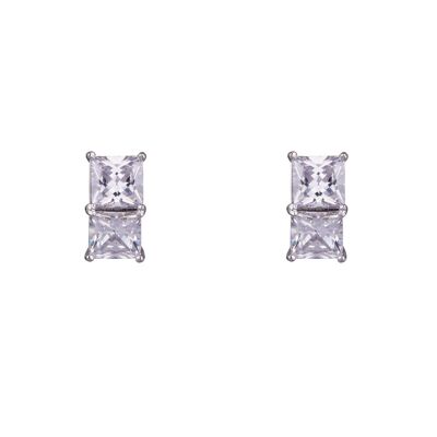 Kylie Base Aleación Cubic Zirconia Stud Pendientes DE0308R