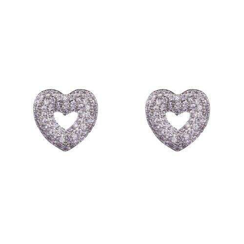 Kylie Base Alloy Cubic Zirconia Stud Earrings DE0431R