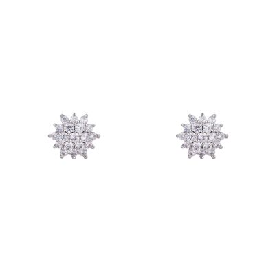 Kylie Base Aleación Cubic Zirconia Stud Pendientes DE0502R