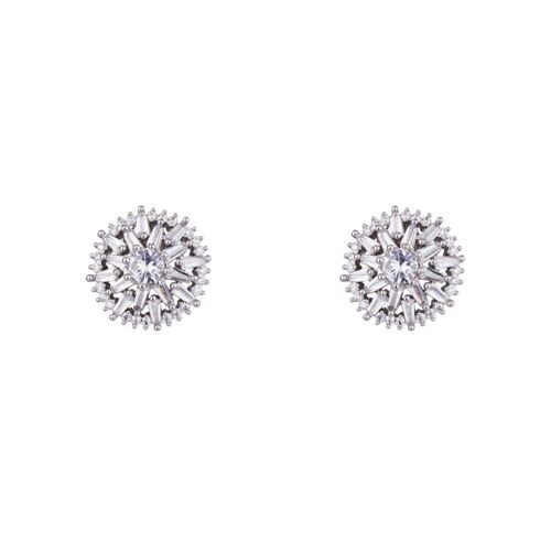 Kylie Base Alloy Cubic Zirconia Stud Earrings DE0507R