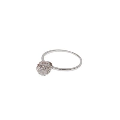Kylie Gold Plated Cubic Zirconia Fixed Sizing Ring DR0156A