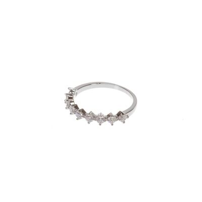 Kylie Gold Plated Cubic Zirconia Fixed Sizing Ring DR0158A