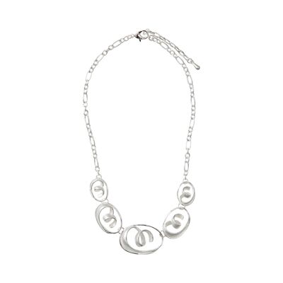 Collar Broche Plata Pintada a Mano Monet DN1816S