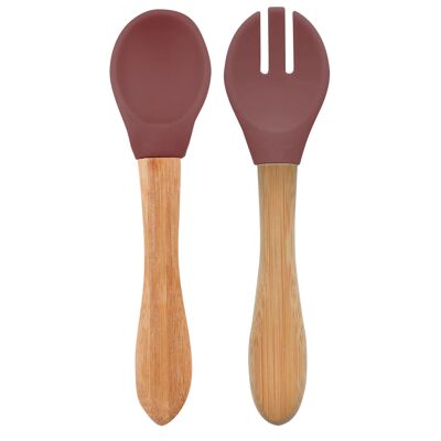 Set of 2 Terracotta cutlery
