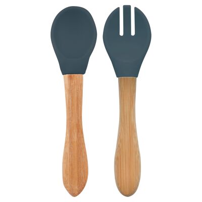 Set of 2 cutlery Slate blue