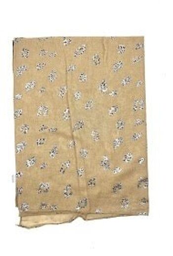 Foulard été 2023 E-3365 beige 2