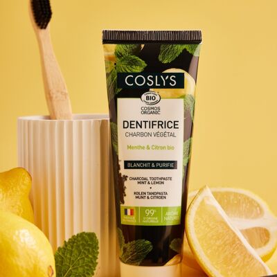 DENTIFRICIO AL CARBONE MENTA-LIMONE 100G