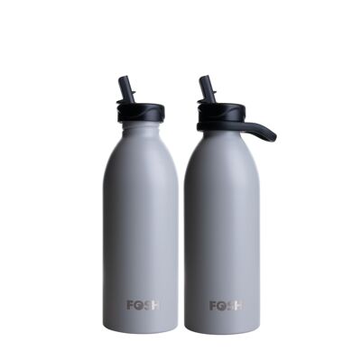 Bouteille Réutilisable Simple Paroi - Cendre 670ml Active 2.0