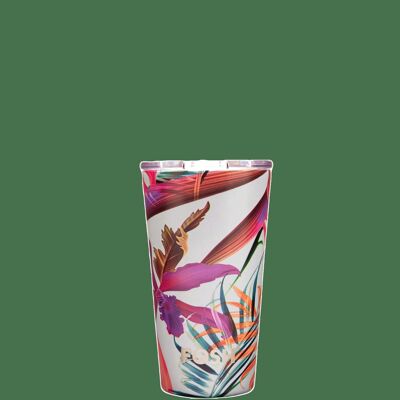 Insulated Coffee Cup - Tropical 16oz
