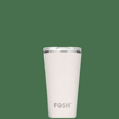 Insulated Coffee Cup - Ice Cream White 16oz