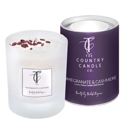 PASTELS-Bougie en verre 30cl Grenade & Cachemire