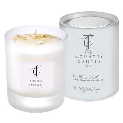 PASTELS-Neroli & Basil 30cl Glass Candle