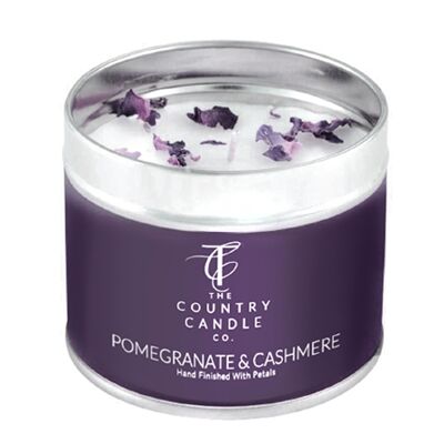 Pomegranate & Cashmere Tin Candle