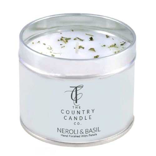 Pastels - Neroli & Basil Tin Candle