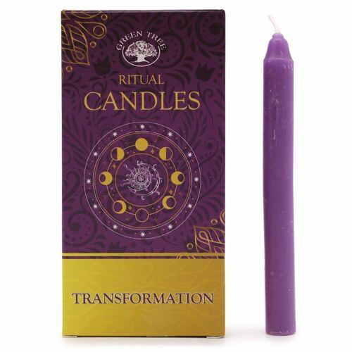 SCand-01 - Set of 10 Spell Candles - Transformation - Sold in 3x unit/s per outer