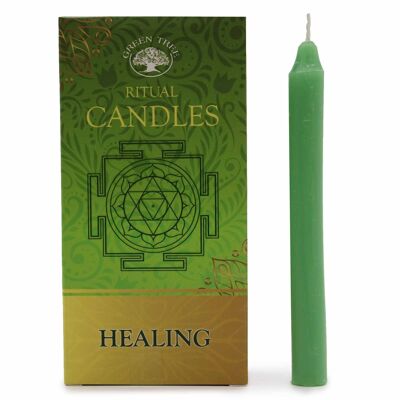 SCand-04 - Set of 10 Spell Candles - Healing - Sold in 3x unit/s per outer