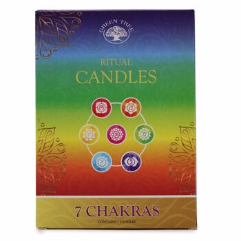 SCand-08 - Ensemble de 7 Bougies Spell - 7 Chakras - Vendu en 3x unité/s par extérieur 5