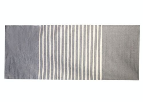ICR-01 - Indian Cotton Rug - 70x170cm - Grey - Sold in 1x unit/s per outer