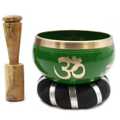 TIB-90 - Tree of Life Singing Bowl Set- Green 10.7cm - Sold in 1x unit/s per outer