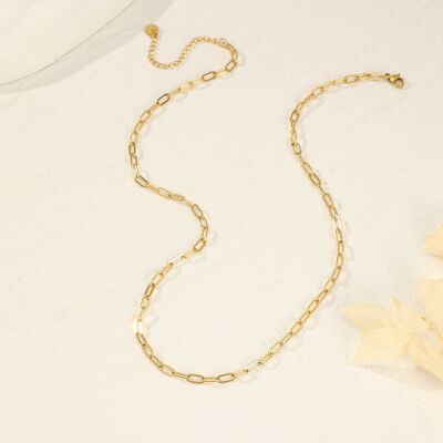 Golden link necklace