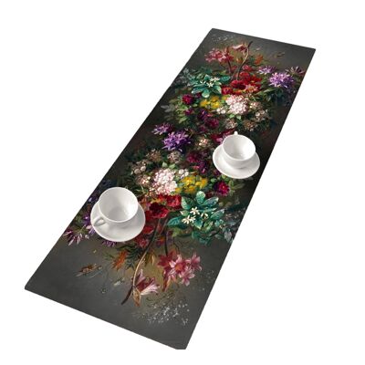 Bouquet Table Runner In Felt Bertoni 33 x 95 cm.