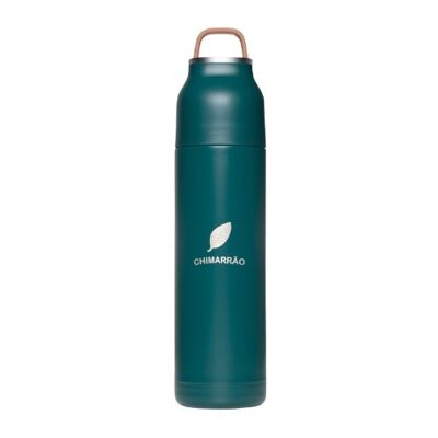 Thermos verde a doppia parete in acciaio inossidabile